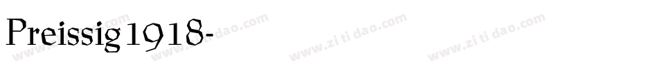 Preissig1918字体转换