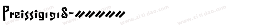Preissig1918字体转换