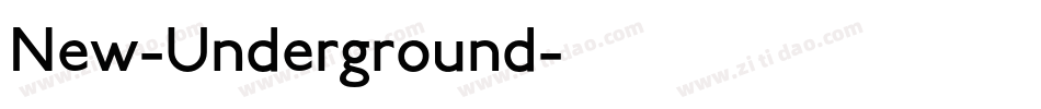 New-Underground字体转换