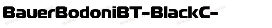 BauerBodoniBT-BlackC字体转换