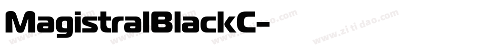 MagistralBlackC字体转换