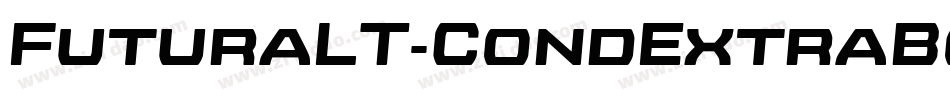 FuturaLT-CondExtraBoldObl字体转换