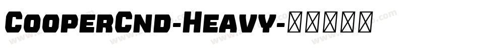 CooperCnd-Heavy字体转换