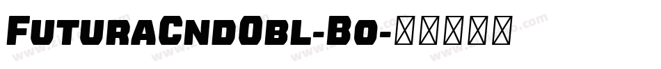 FuturaCndObl-Bo字体转换