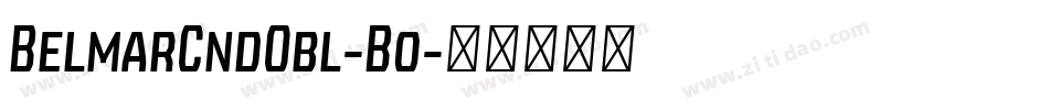 BelmarCndObl-Bo字体转换
