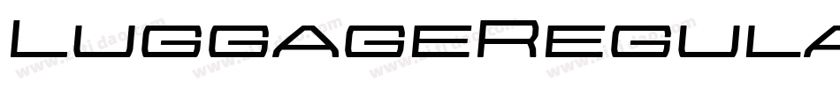 LuggageRegularObl字体转换