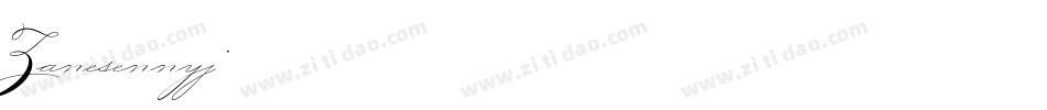 Zanesennyj字体转换