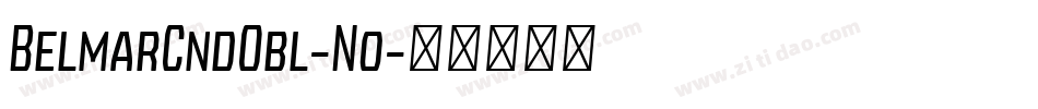 BelmarCndObl-No字体转换