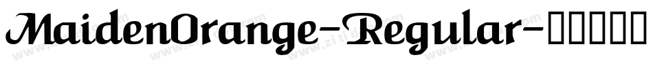 MaidenOrange-Regular字体转换