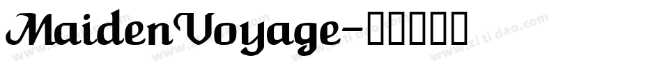 MaidenVoyage字体转换