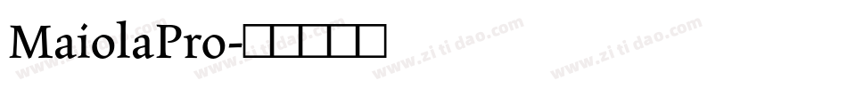 MaiolaPro字体转换
