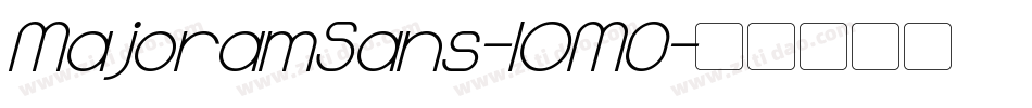 MajoramSans-lOM0字体转换