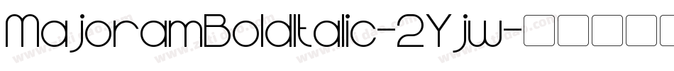 MajoramBoldItalic-2Yjw字体转换