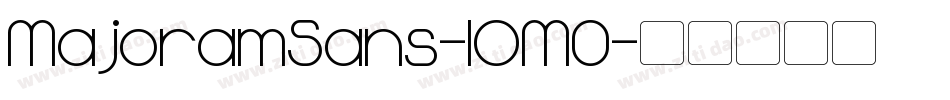 MajoramSans-lOM0字体转换