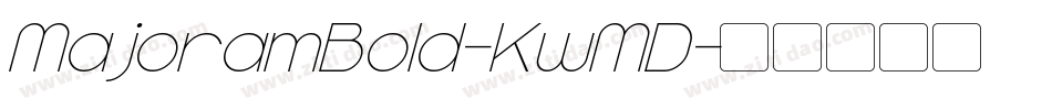 MajoramBold-KwMD字体转换
