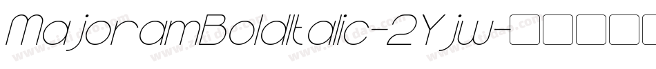 MajoramBoldItalic-2Yjw字体转换
