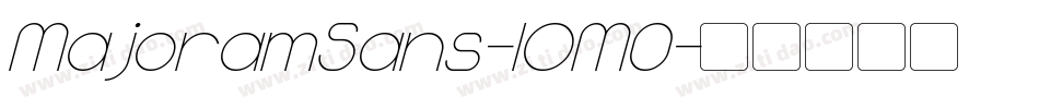 MajoramSans-lOM0字体转换