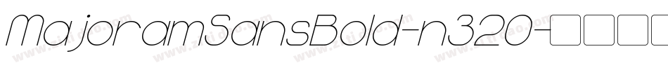 MajoramSansBold-n320字体转换