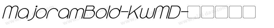 MajoramBold-KwMD字体转换