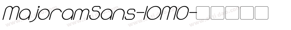 MajoramSans-lOM0字体转换