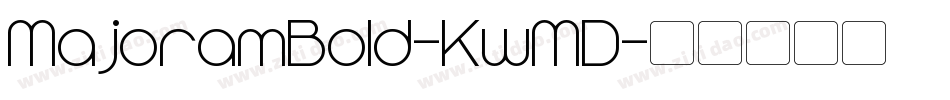 MajoramBold-KwMD字体转换