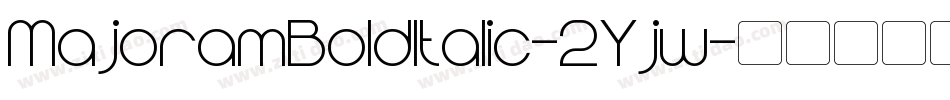 MajoramBoldItalic-2Yjw字体转换