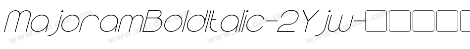 MajoramBoldItalic-2Yjw字体转换