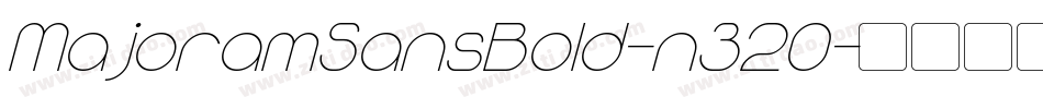 MajoramSansBold-n320字体转换
