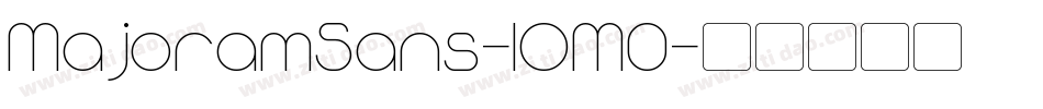 MajoramSans-lOM0字体转换