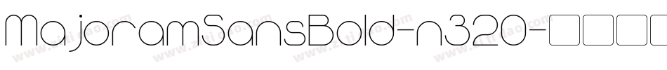 MajoramSansBold-n320字体转换