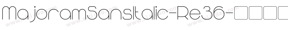 MajoramSansItalic-Re36字体转换 MajoramSansItalic-Re36字体转换
