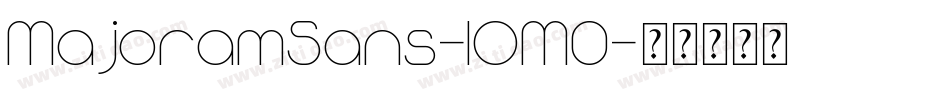 MajoramSans-lOM0字体转换