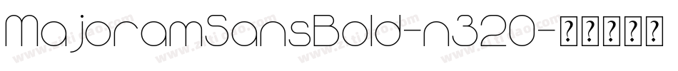 MajoramSansBold-n320字体转换