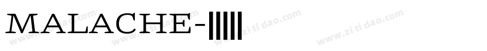 MALACHE字体转换