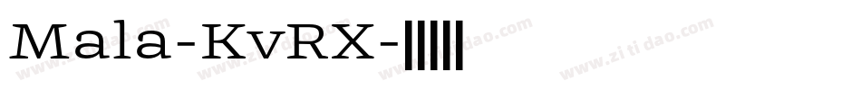 Mala-KvRX字体转换