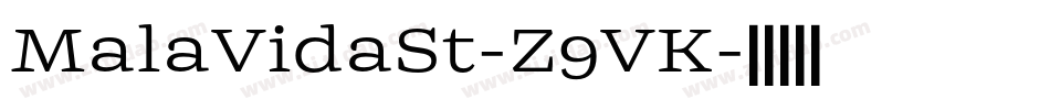MalaVidaSt-Z9VK字体转换