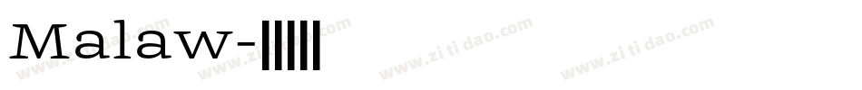Malaw字体转换