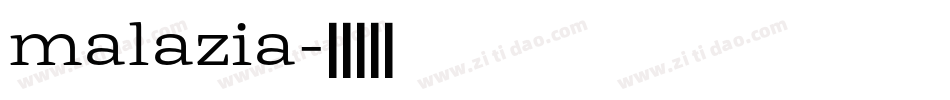 malazia字体转换
