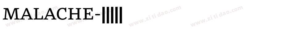 MALACHE字体转换