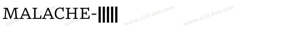 MALACHE字体转换
