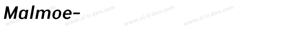 Malmoe字体转换