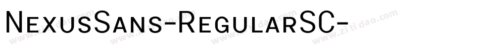 NexusSans-RegularSC字体转换