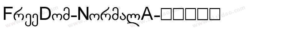 FreeDom-NormalA字体转换