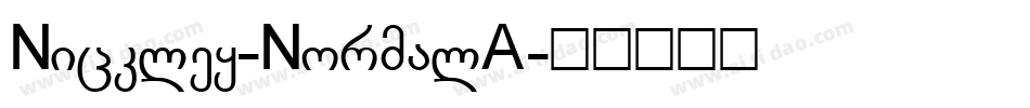 Nickley-NormalA字体转换