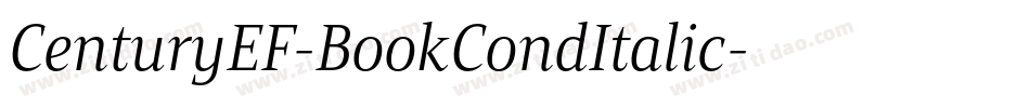 CenturyEF-BookCondItalic字体转换
