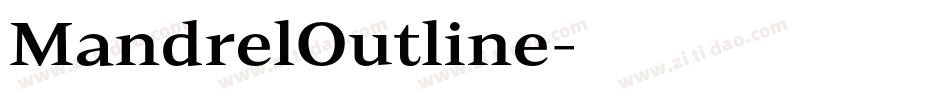MandrelOutline字体转换