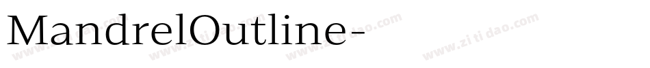 MandrelOutline字体转换
