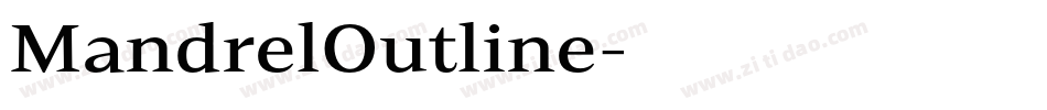 MandrelOutline字体转换