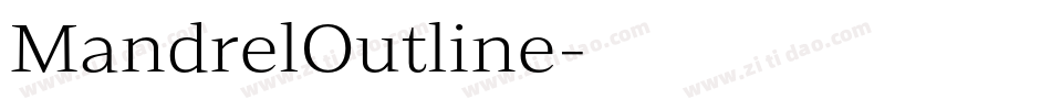 MandrelOutline字体转换