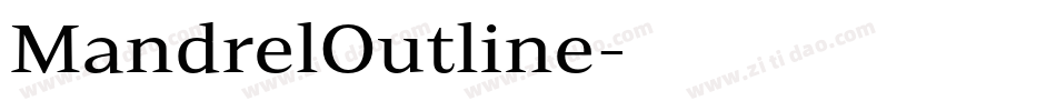MandrelOutline字体转换